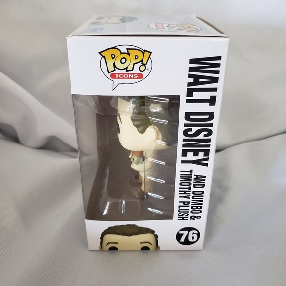 Funko Pop Icons Disney 100 Walt Disney Dumbo & Timothy Vinyl Figure 2023 #76 - Picture 5 of 8